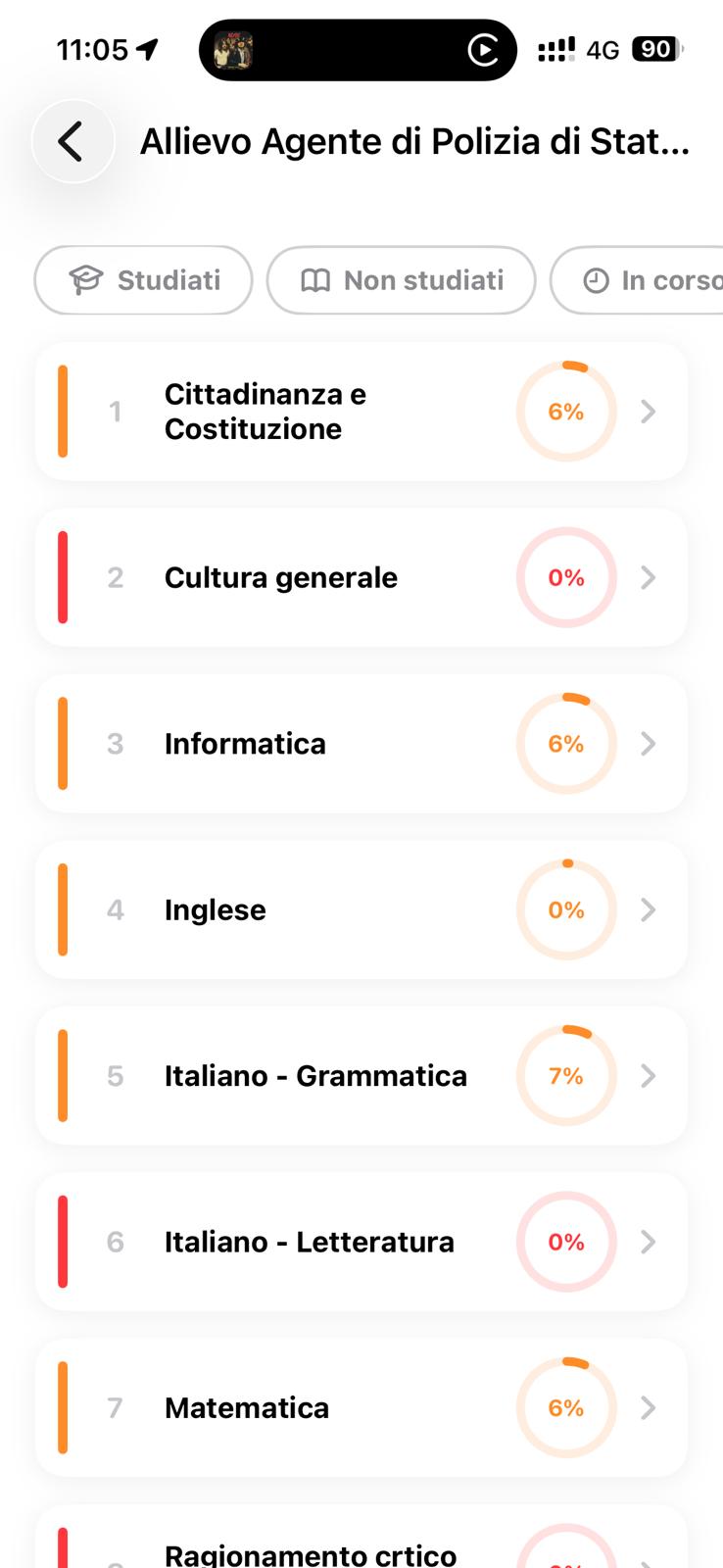 Anteprima degli Appunti estratti dalla banca dati ufficiale del Concorso Allievi Agenti Polizia di Stato 2026
