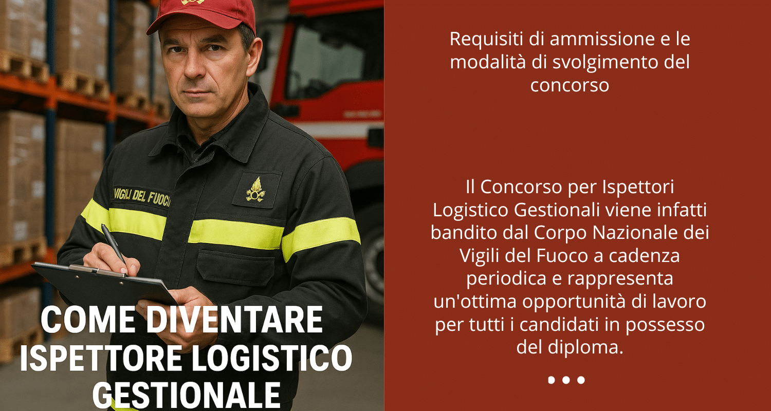 ispettori logistico gestionali vigili del fuoco