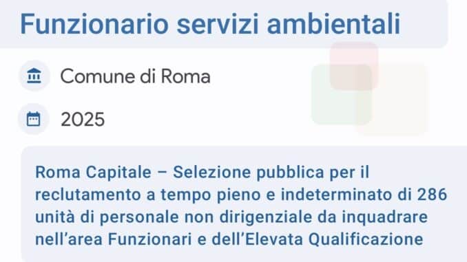 banca dati comune di roma servizi ambientali