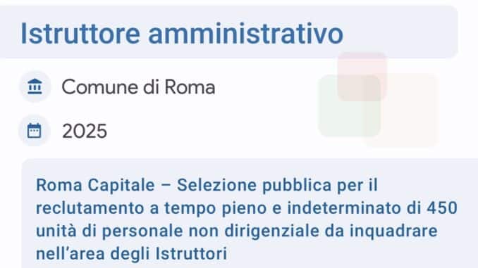banca dati istruttore amm roma 2025