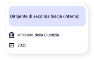 banca dati concorso giustizia dirigenti 2025