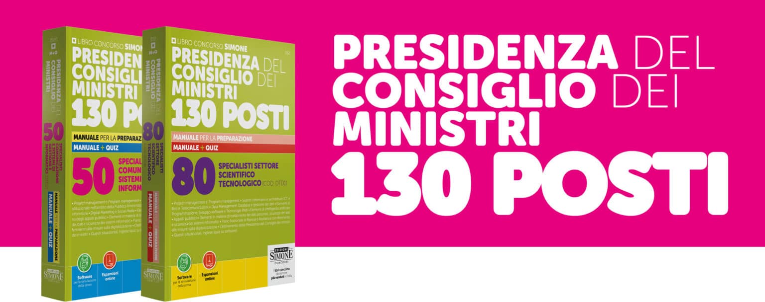 Manuali Concorso Specialisti Presidenza del Consiglio dei Ministri 2026
