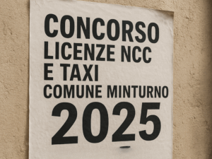 comune di minturno taxi licenze concorso