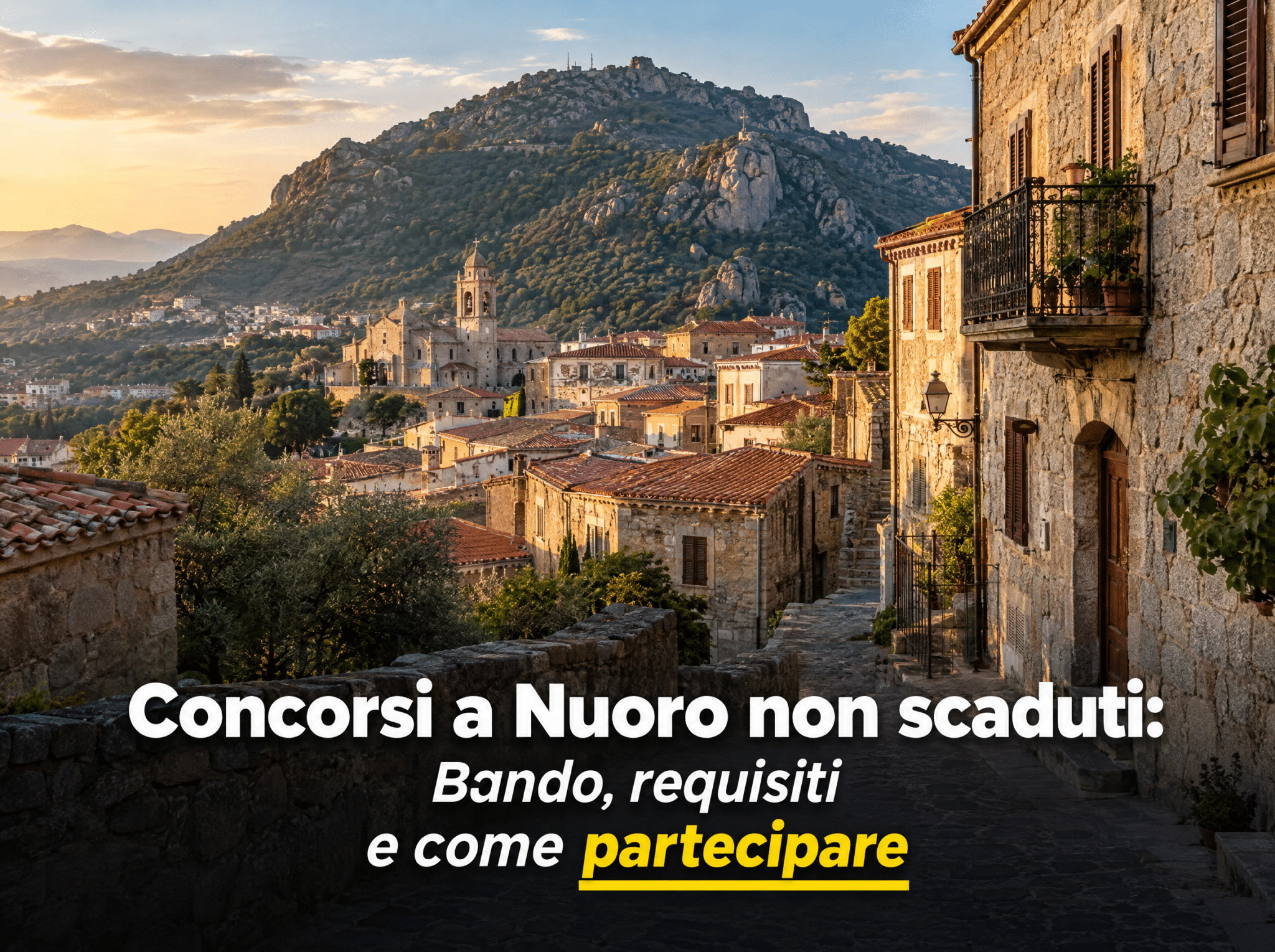Concorsi Nuoro 2026 - Tutti i bandi aperti nella provincia
