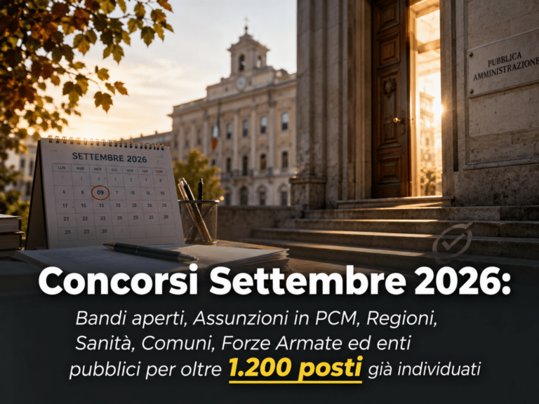 concorsi settembre 2026 - e bandi