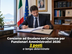 Concorso ad Ercolano nel Comune per Funzionari Amministrativi 2026: 2 posti a tempo determinato