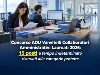 Concorso AOU Vanvitelli Collaboratori Amministrativi Laureati 2026: 15 posti a tempo indeterminato (Riservati alle categorie protette)