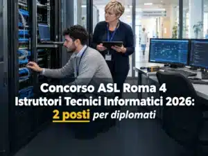 Concorso ASL Roma 4 Istruttori Tecnici Informatici 2026: 2 posti per diplomati