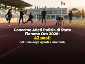 Concorso Atleti Polizia di Stato Fiamme oro 2026: 42 posti inquadrati nel ruolo degli agenti e assistenti della Polizia di Stato