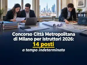 Concorso Città Metropolitana di Milano per Istruttori 2026: 14 posti a tempo indeterminato