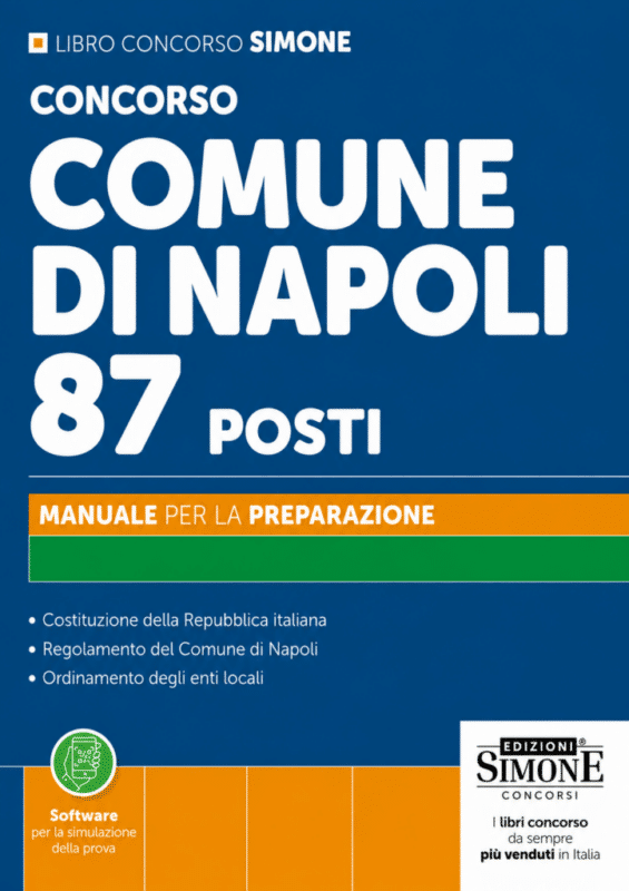 Manuale Concorso Comune di Napoli 87 posti - Edizioni Simone
