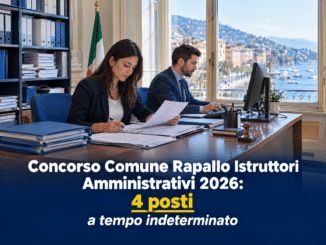 Concorso Comune Rapallo Istruttori Amministrativi 2026: 4 posti a tempo indeterminato