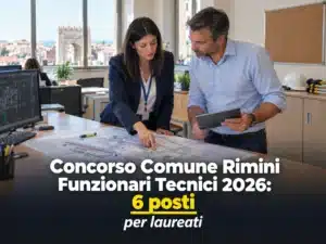 Concorso Comune Rimini Funzionari Tecnici 2026: 6 posti per laureati