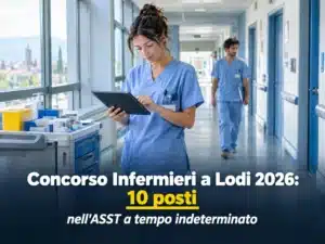 Concorso Infermieri a Lodi 2026: 10 posti nell'ASST a tempo indeterminato