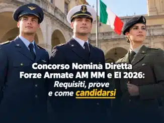 Concorso Nomina Diretta Forze Armate AM MM e EI 2026
