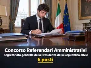 Concorso Referendari Amministrativi del Segretariato generale della Presidenza della Repubblica 2026: 6 posti