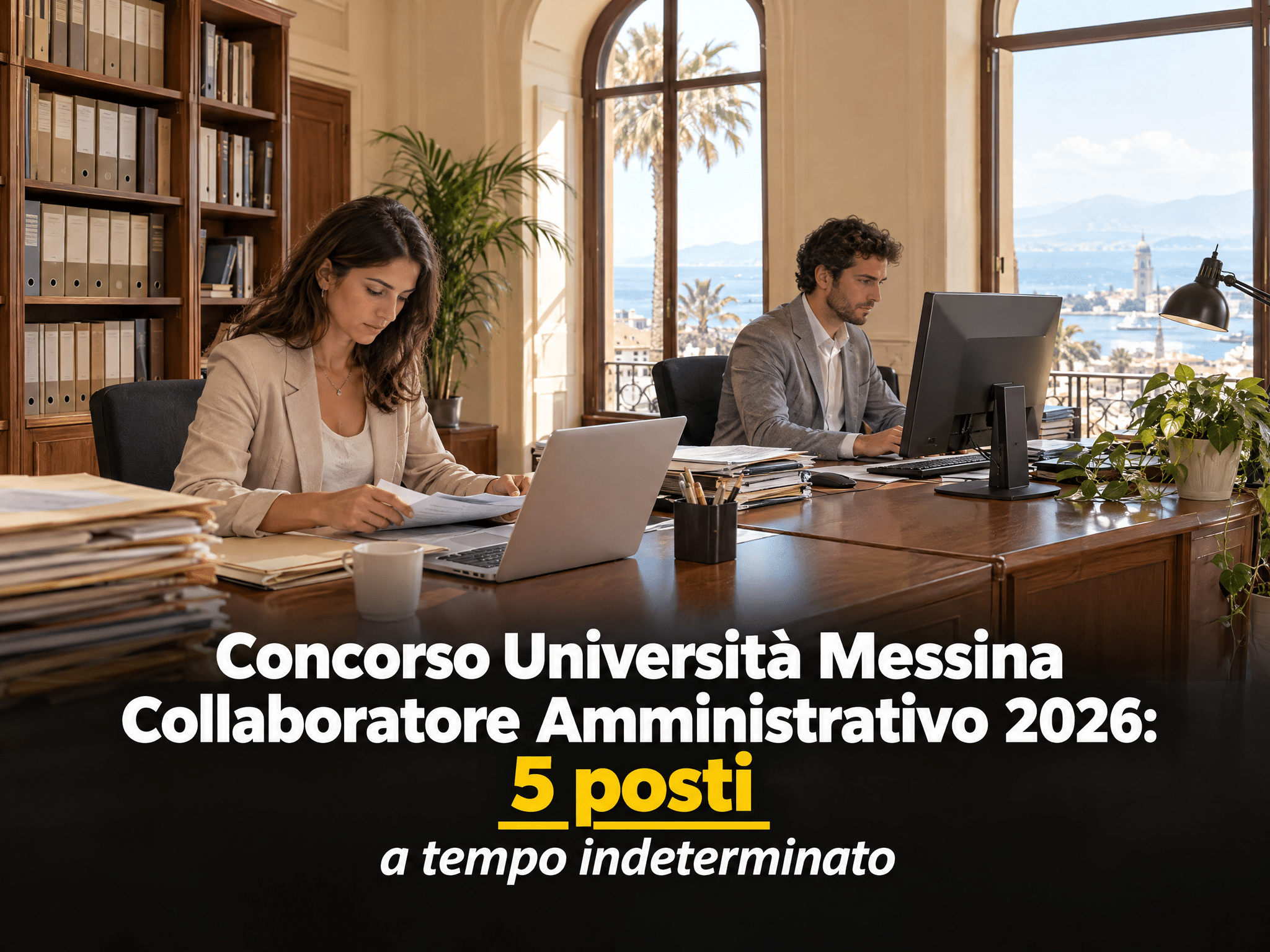 Concorso Università Messina Collaboratore Amministrativo 2026: 5 posti a tempo indeterminato