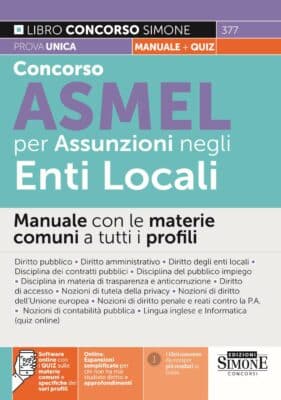 Manuale Concorso ASMEL Enti Locali 2022 – Materie comuni a tutti i profili