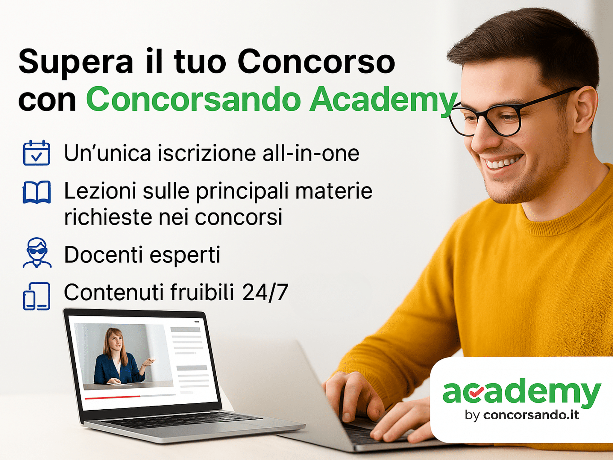 Corsi di preparazione per Concorsi Pubblici - Concorsando Academy