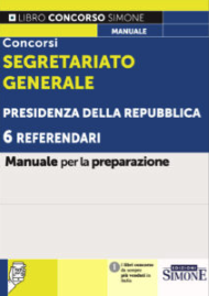 Manuale Concorso Referendari Amministrativi del Segretariato generale – Per la preparazione
