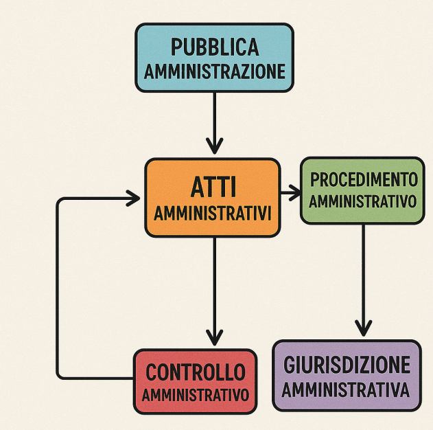 Esempio di mappa concettuale per diritto amministrativo