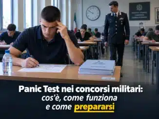 Panic Test nei concorsi militari: cos'è, come funziona e come prepararsi