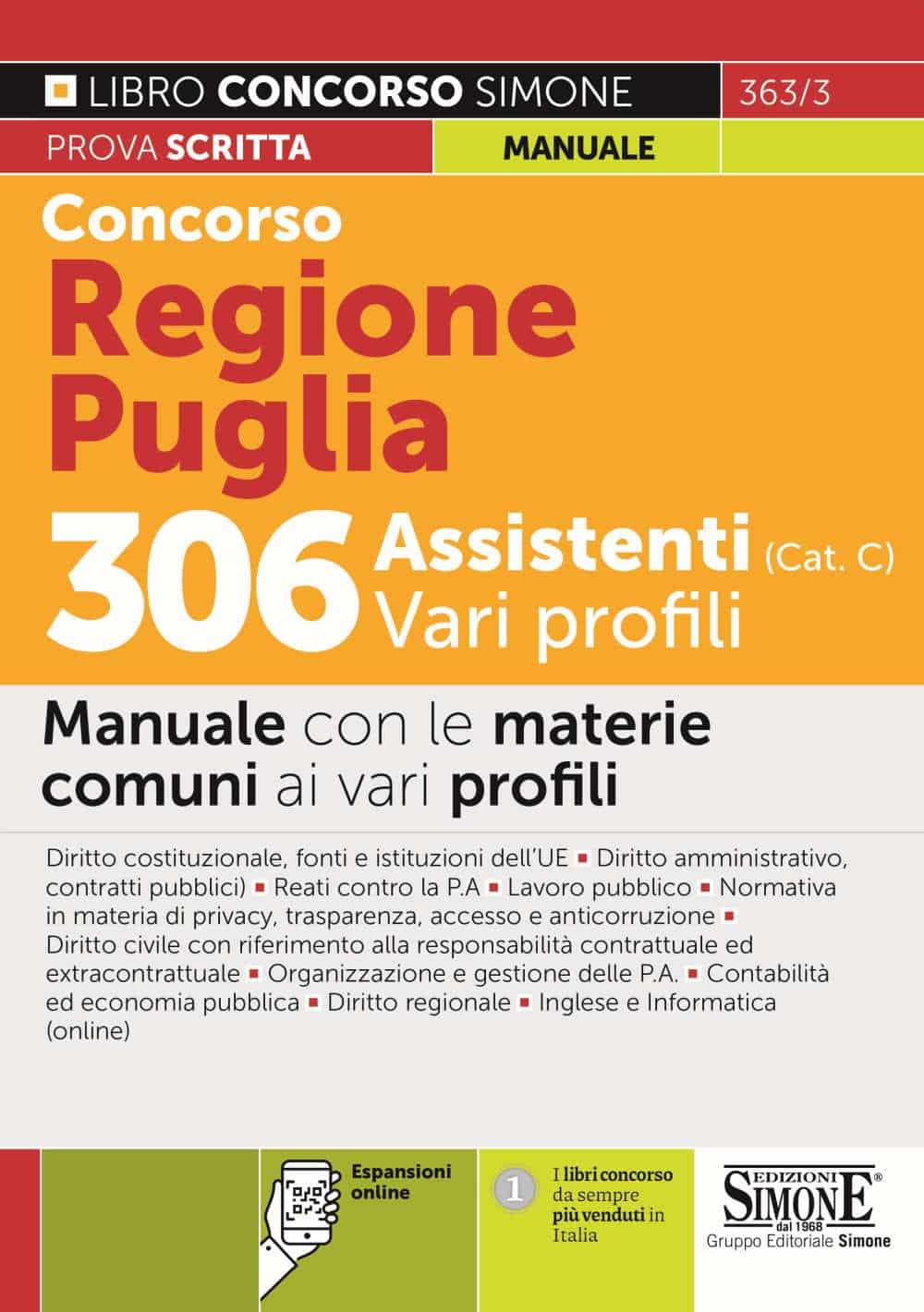 Manuale Concorso Regione Puglia 2022 Vari profili sconto del 5
