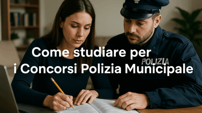 Come studiare per i Concorsi Polizia Municipale – La guida