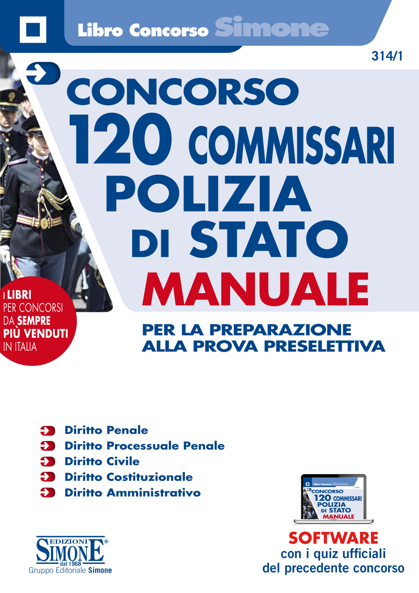 Manuale Concorso Commissari Polizia di Stato Edizioni Simone