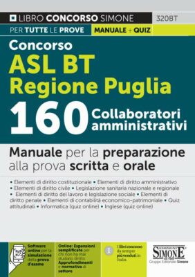 Concorso ASL BAT Regione Puglia – 160 Collaboratori Amministrativi