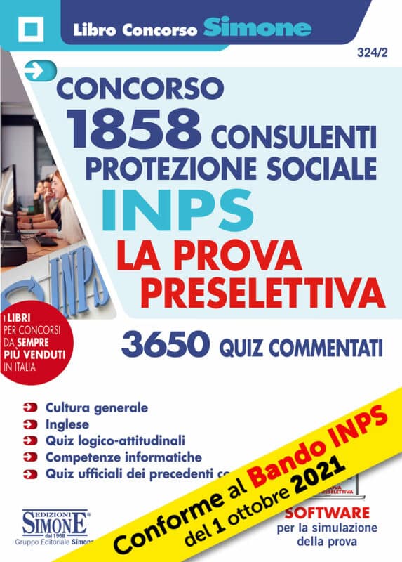 1858 Consulenti per la Protezione sociale INPS – La prova preselettiva – Quiz commentati