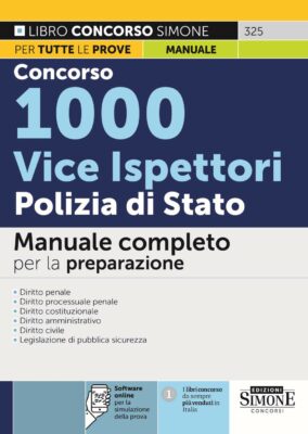 Manuale Concorso Vice Ispettori Polizia di Stato 2022 – Per tutte le prove