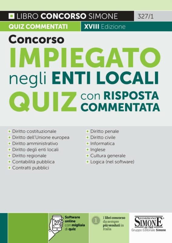 Concorso Impiegato negli Enti Locali Quiz con risposta commentata