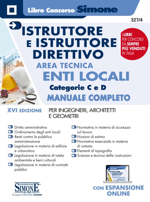 Istruttore e Istruttore Direttivo Area Tecnica Enti Locali Categorie C e D – Manuale Completo