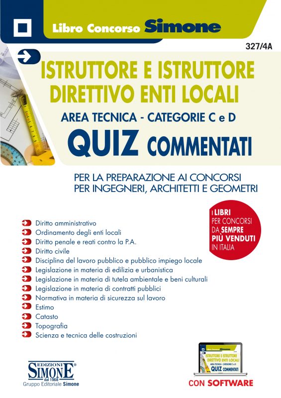 Istruttore e Istruttore Direttivo Enti Locali Area Tecnica – Categorie C e D – Quiz commentati