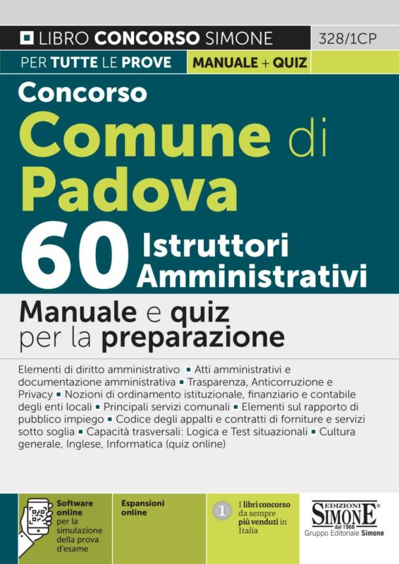 Concorso Comune di Padova 60 Istruttori Amministrativi – Manuale e quiz per la preparazione