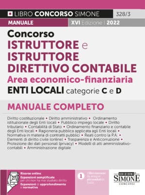 Manuale Concorso Istruttore e Istruttore Direttivo Contabile Area economico-finanziaria Enti Locali – Per tutte le prove