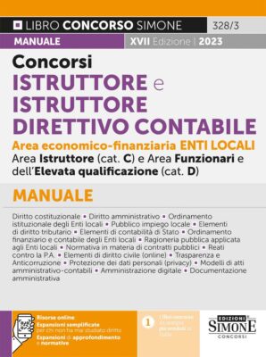 Manuale Concorso Istruttore e Istruttore Direttivo Contabile Area economico-finanziaria Enti Locali – Per tutte le prove