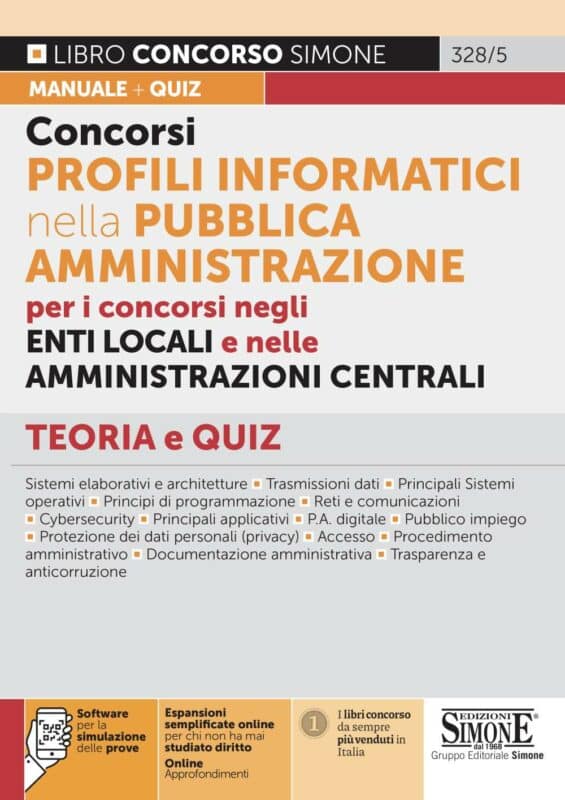 Manuale Concorsi Informatici nella Pubblica Amministrazione 2021 – Teoria e Quiz