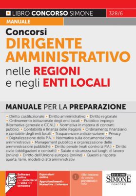 Manuale Concorsi Dirigente Amministrativo nelle Regioni e negli Enti Locali – Per la preparazione