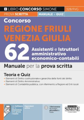 Manuale Concorso Regione Friuli Venezia Giulia – Prova scritta