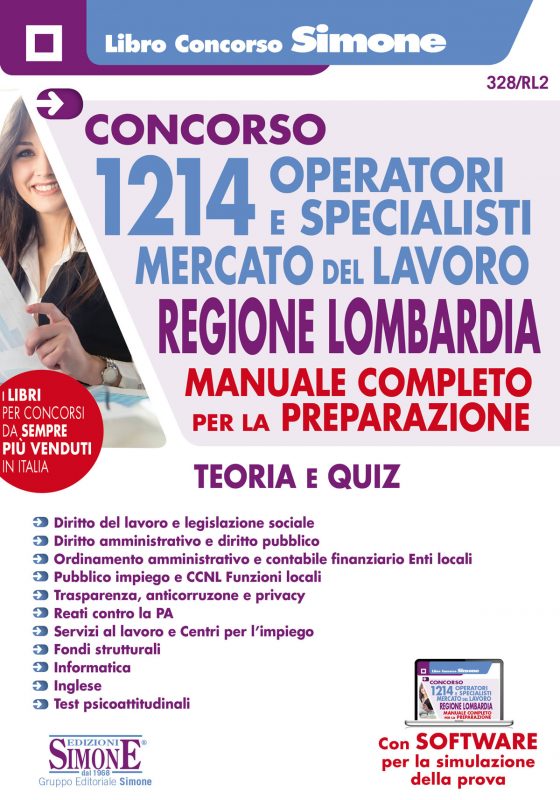 Concorso 1214 Operatori e Specialisti del mercato e del lavoro – Regione Lombardia – Manuale per la preparazione