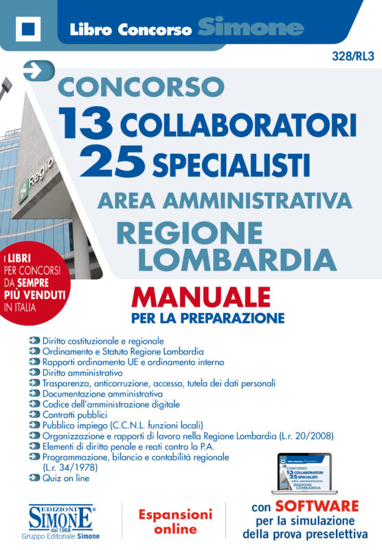 Manuale Concorso Amministrativi Regione Lombardia 2022 – Per tutte le prove