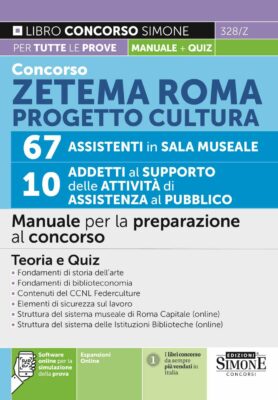Manuale Concorso Zetema Roma Progetto Cultura- Per tutte le prove