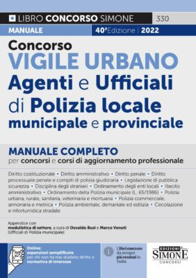 Concorso Vigile Urbano – Agenti e ufficiali di Polizia locale, municipale e provinciale