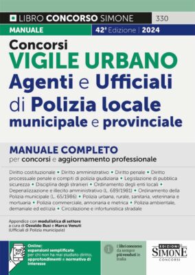 Manuale Concorso Vigile Urbano – Agenti e ufficiali di Polizia locale, municipale e provinciale