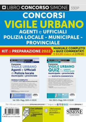 kit di preparazione Concorso Vigile Urbano Agenti e Ufficiali Polizia Locale – Municipale – Provinciale