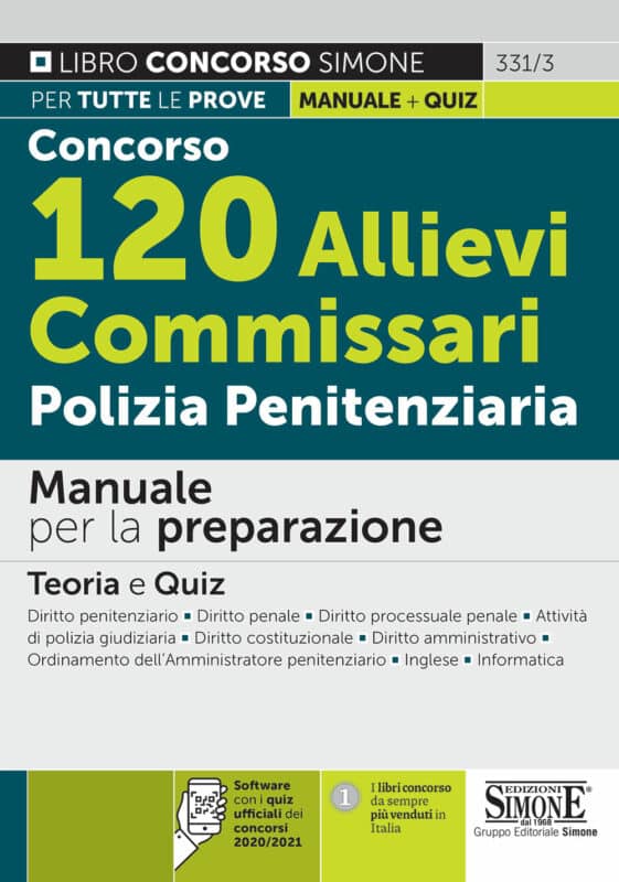 Manuale Concorso 120 Allievi Commissari Polizia Penitenziaria – per la preparazione