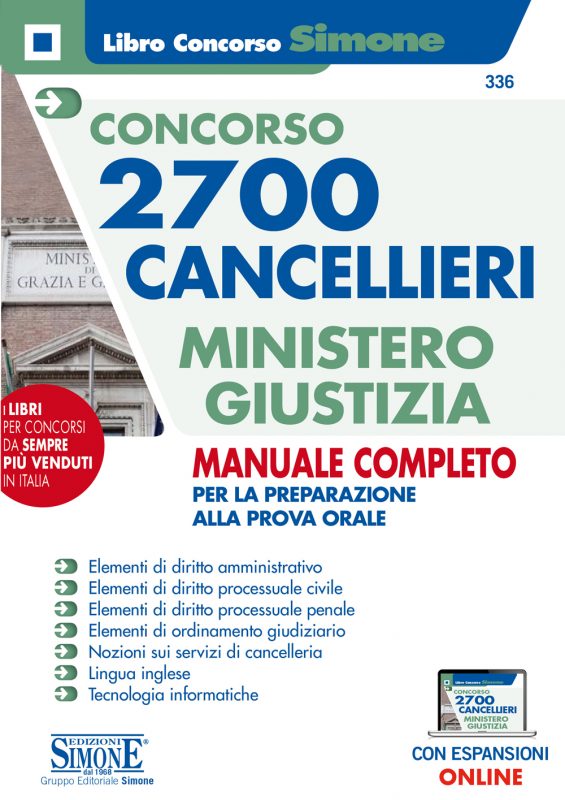 Manuale Concorso 2700 Cancellieri esperti Ministero della Giustizia – Per la preparazione alla prova orale