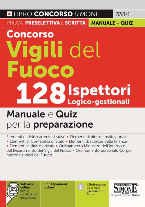 Manuale Concorso Vigili del Fuoco Ispettori Logistico-gestionali 2022 – Per la Preparazione